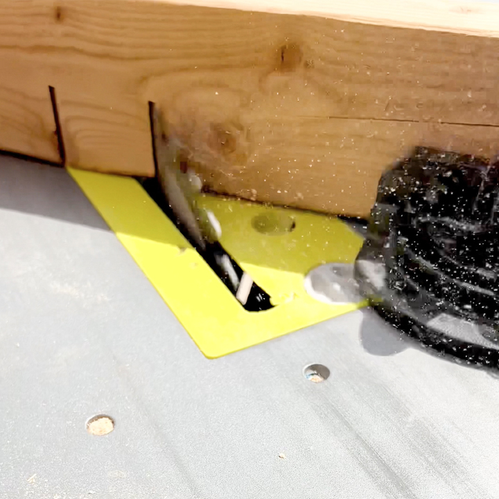 WAGNER cutting notches in 2x4s