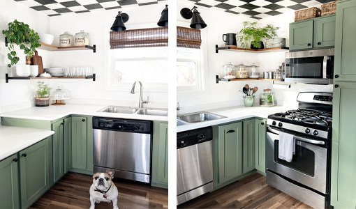 green kitchen cabinets 510x300